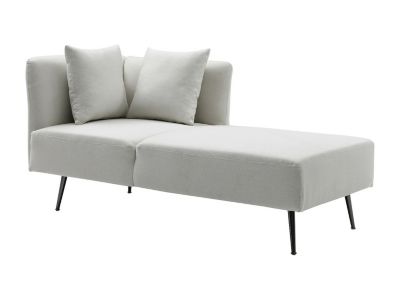 Méridienne droite en tissu crème NAPASA