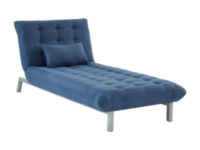 Méridienne en tissu HORNET - Bleu