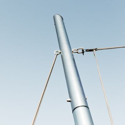 Mât pour voile d'ombrage diamètre 70mm acier galvanisée EZ Mast Maanta
