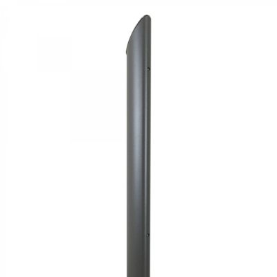 Mât Pour Voiles Ombrage En Acier Couleur Anthracite Hauteur Réglable 275cm Avec Base 90 Degrés