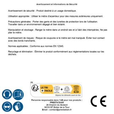 Mètre d'Arpenteur en Fibres de Verre 30 m x 13 mm - Précision et Résistance - Idéal pour Mesures Extérieures - Silverline