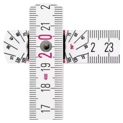 Mètre pliant en bois de hêtre 2 m Type 417 - pliable, gradué mm