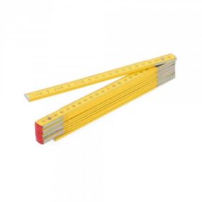 Mètre pliant en Bois long. 2 mètres