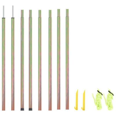 Mâts de parasol - vidaXL - 2 pcs 200 cm - Acier galvanisé - Or