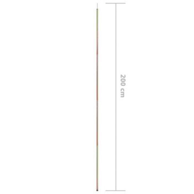 Mâts de parasol - vidaXL - 2 pcs 200 cm - Acier galvanisé - Or