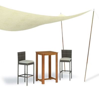 Mâts de parasol - vidaXL - 250 cm - Acier galvanisé - Or - Piquet inclus