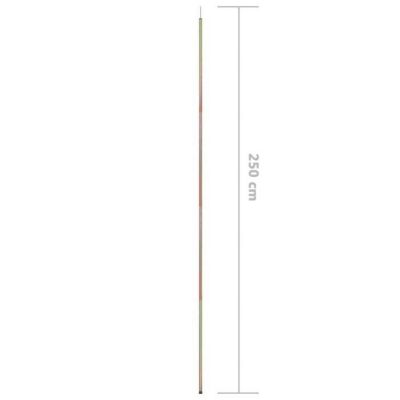 Mâts de parasol - vidaXL - 250 cm - Acier galvanisé - Or - Piquet inclus