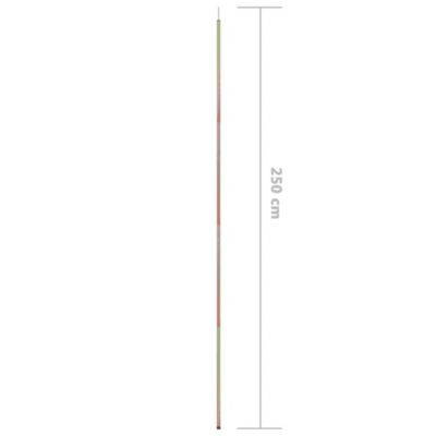 Mâts de parasol - vidaXL - 250 cm - Acier galvanisé - Or - Piquet inclus