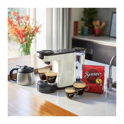 Machine a café 2 en 1 SENSEO Switch Philips HD6592/05, 2 en 1 avec filtre et dosette, Verseuse isotherme, Crema plus