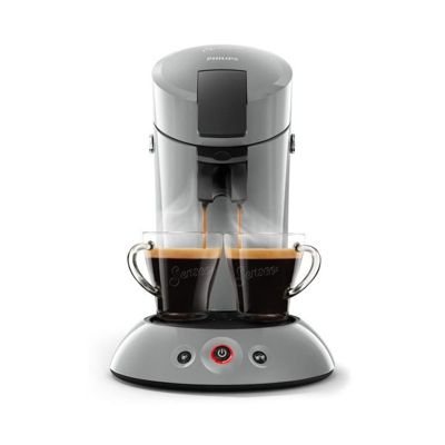 Machine a café dosette SENSEO ORIGINAL Philips HD6553/71, Booster d'arômes, Crema Plus (mousse plus dense), 1 a 2 tasses, Gris
