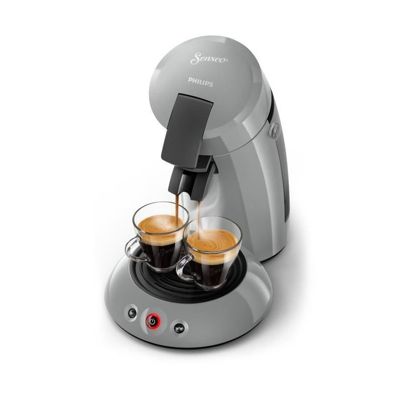 Machine a café dosette SENSEO ORIGINAL Philips HD6553/71, Booster d'arômes, Crema Plus (mousse plus dense), 1 a 2 tasses, Gris