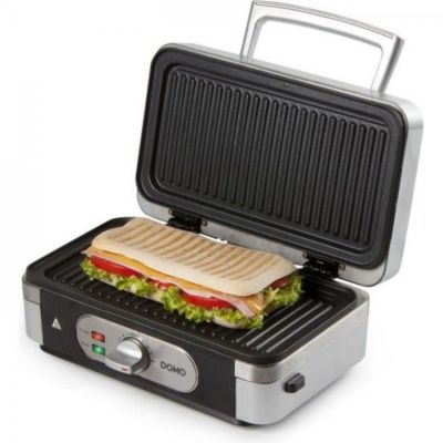 Machine a Gaufre - Gaufrier Electrique  multifonction DOMO DO9136C - Inox - 1000W - 3 jeux de plaques
