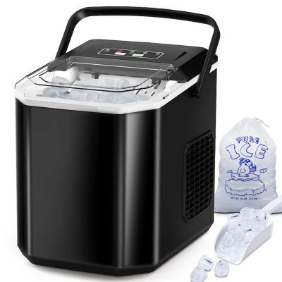 Machine a glaçons 12kg en 24h 120W noir