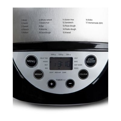 Machine a pain automatique XL - DOMO - B3977 - 850 W - 17 programmes - Ecran LCD