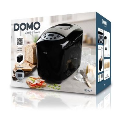 Machine a pain automatique XL - DOMO - B3977 - 850 W - 17 programmes - Ecran LCD