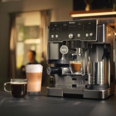 Machine à café 2-en-1 - NINJA LUXE™ - Café Essential Series - ES501EU - 1650 W - 9/11 bars - 250 gr - Noir / Inox