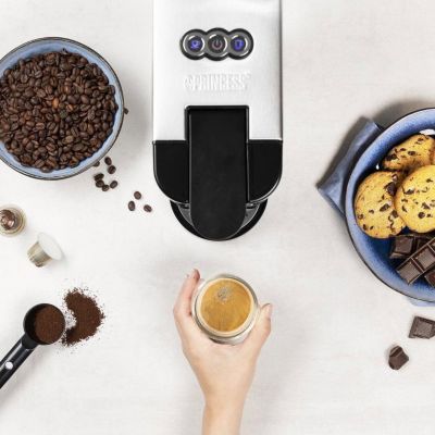 Machine à café multi capsules Inox - 4 en 1 Princess 249450 - 19 bars - Convient à différentes variétés de cafés
