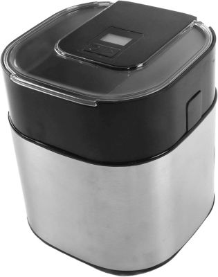 Machine à Crème Glacée Automatique de 1,5 L sans Pré-congélation 12W gris noir