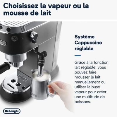 Machine expresso manuelle - De'Longhi - Dedica Style - EC685.BK - Noir