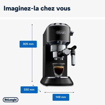 Machine expresso manuelle - De'Longhi - Dedica Style - EC685.BK - Noir