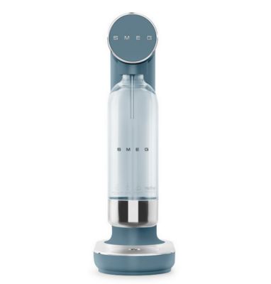 Machine à gazéifier l'eau + 1 bouteille bleu orage mat Smeg SKC01SBM collezione