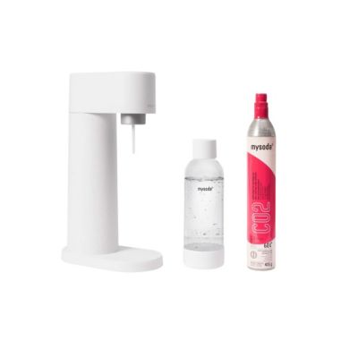 Machine à gazéifier l'eau + 1 bouteille Mysoda EUR-WD 002 F-W-FR woody