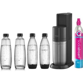 Machine à gazéifier l'eau + 2 bouteilles + 1 cylindre + 2 carafes Sodastream DUONCB