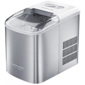 Machine à glaçons 120w 12kg/24h avec nettoyage automatique inox Lagrange 489002