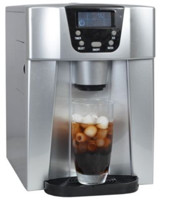 Machine à glaçons 140w 12kg/24h et distributeur d'eau silver Kitchen Chef HZB12EAU