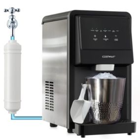 Machine à Glaçons 27 KG en 24 H Glace Facile à Mâcher Distributeur Automatique Purificateur d Eau Inclus