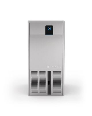 Machine à Glaçons Creux Connectée avec Réserve 23 kg - Icematic - Gris - l34- L0.1- P54.5- h69- Acier Inoxydable
