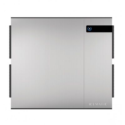 Machine à Glaçons Pleins Connectée Triphasée - 400 kg - Icematic - Gris - l76- L0.1- P62- h72.5- Acier Inoxydable
