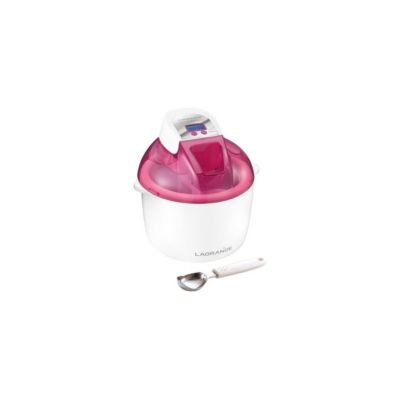 Machine à glaces cuve 1.8L Sorbetière 12W + Cuillère Framboise LAGRANGE