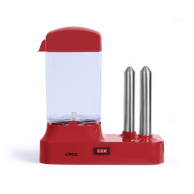 Machine à hot dog LIVOO DOC238RC 340W rouge chili capacité 6 saucisses