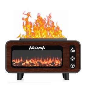 Machine humidificateur - Simulation de cheminée, Aromathérapie, Silencieux - 200ML, USB Charge - Pour chambre et bureau