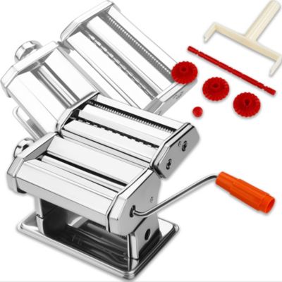 Machine À Pâtes Manuelle 3 En 1 Avec Laminoir Et Coupe Pâtes En Acier Inoxydable