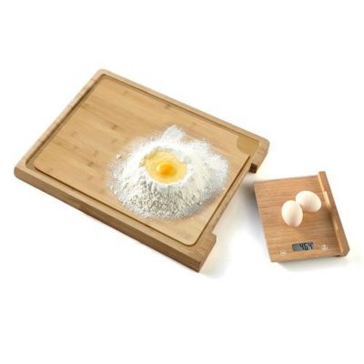 Machine à ravioli et spaghetti Livoo MEN41 avec Balance culinaire, Planche à découper en bamboo Pem SC-380 - capacité 5 kg/28 cm