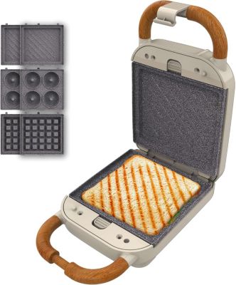 Machine à sandwich rétro 3-en-1 700W Cecotec