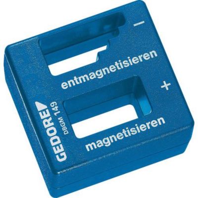 Magnétiseur/démagnétiseur GEDORE 149 réf. 6416500 - compact 52 mm x 50 mm, boîtier plastique bleu