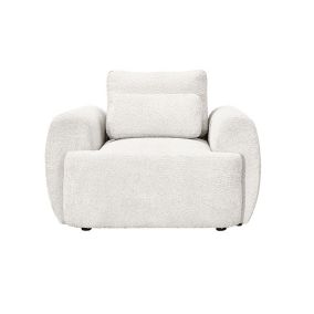 Mahina - fauteuil - en tissu bouclette - Best Mobilier