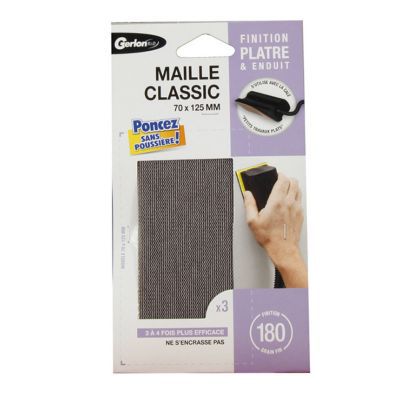 3 Abrasifs Gerlon Maille Ceramic - 93x180mm Grain 120 | Pour Ponçage Longue Durée