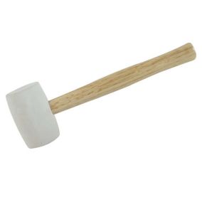 Maillet Caoutchouc Blanc 24 Onces - 680 g - Outil Idéal pour Bâtiment et Menuiserie - Silverline