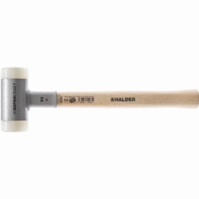 Maillet SUPERCRAFT 3366.030 - tête 30 mm, embouts nylon, manche hickory vernis anti-vibrations