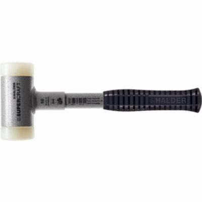 Maillet SUPERCRAFT D50 mm, manche tube d'acier incassable, poignée ergonomique antidérapante