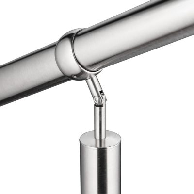 Main courante 1.2 m argent inox 201 fixation sol et mur escaliers intérieur extérieur by Aica
