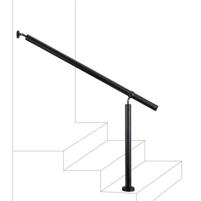 Main Courante En Acier Inoxydable Pour Escaliers Intérieurs Ou Marches Extérieures, Rampe D'escalier De 30 à 600 Cm, Rampe D'escalier En Métal, Tuyau Rond, Garde-corps D'escalier De Sécurité (taille