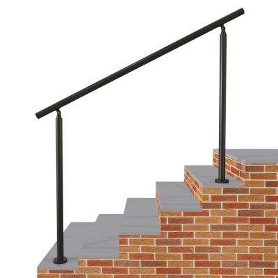 Main courante 1.5 m noir mat inox 201 installation verticale escaliers rampes intérieur extérieur by Aica