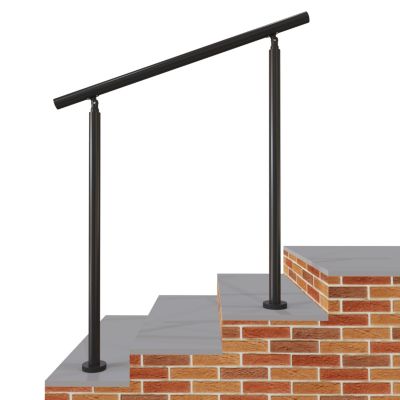 Main courante 1 m noir mat inox 201 installation verticale escaliers rampes intérieur extérieur by Aica
