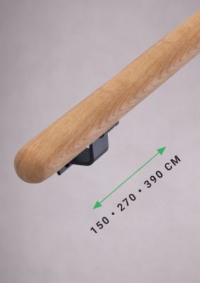 Main Courante - 38 mm - Bois de acajou  - 270 cm - Non traité