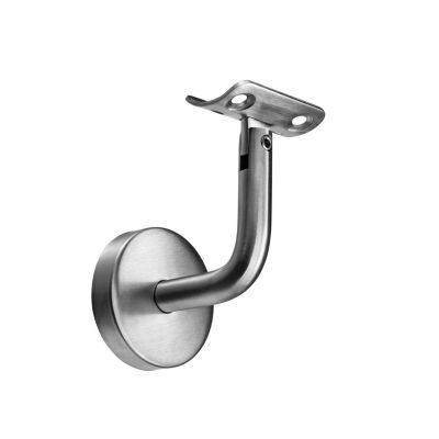 Main courante - acier inox 304 - 100cm - Rampe escalier mural avec embouts - Pour intérieur et extérieur - Avec supports muraux